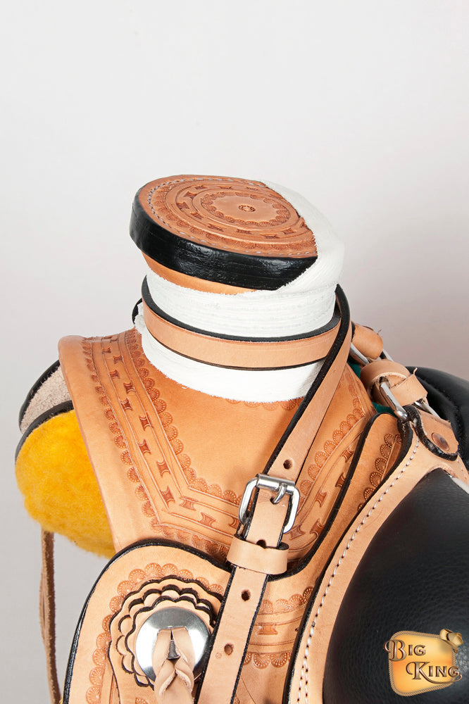 Western Horse Wade Saddle American Leather Ranch Roping Tan