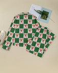 Christmas Holly Jolly Checker Pajama Set