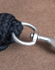 Hilason Horse Riding Poly Lead Rope W/ Trigger Snap Black 1/4" X 9 Ft.