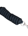 Hilason Horse Riding Poly Lead Rope W/ Trigger Snap Black 1/4" X 9 Ft.