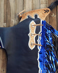 Hilason Handmade Genuine Leather Chaps Adult Handtooled Rodeo Bull Riding