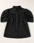 Elena Puff Sleeve Loose Shirt