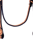 HILASON Western Horse Genuine Leather Headstall | Headstall for Horses Western | Horse Headstall | Western Headstalls for Horses | Headstalls for Horses