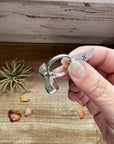 2 Stones Ring- size 8 - Royston Turquoise & Sterling Silver
