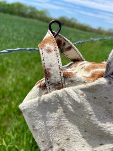 Cowhide Cosmetic Bag