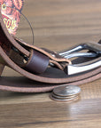 HILASON Western Genuine Leather Belt for Men Women Cowboy Cowgirl Handmade Unisex Full Grain Heavy Duty Tooled Belt for Jeans