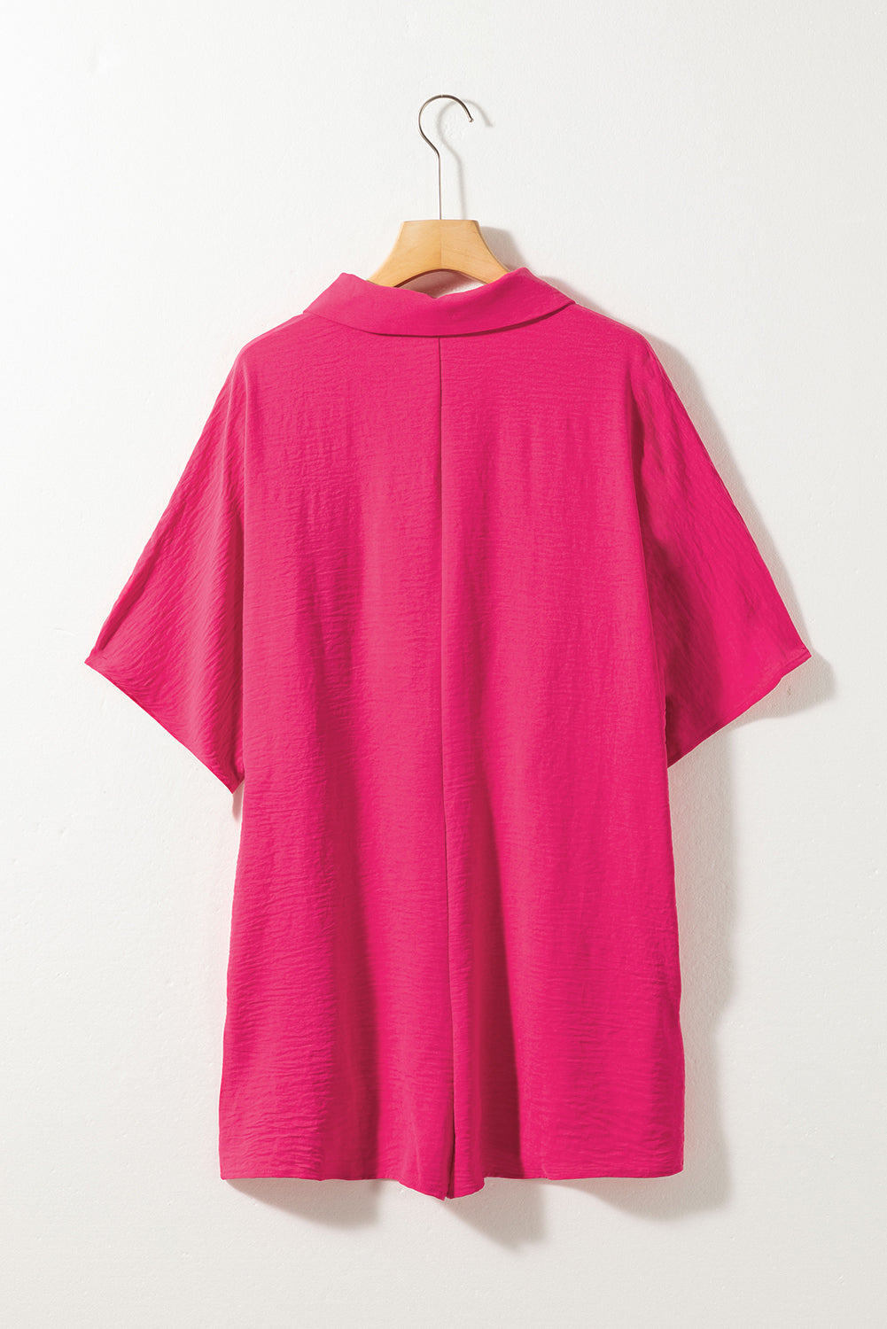Collared Button Up Pocketed Romper