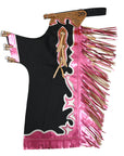 Hilason Handmade Genuine Leather Chaps Adult Handtooled Rodeo Bull Riding