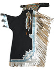 Hilason Handmade Genuine Leather Chaps Adult Handtooled Rodeo Bull Riding