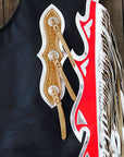 Hilason Handmade Genuine Leather Chaps Adult Handtooled Rodeo Bull Riding
