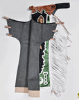 Hilason Handmade Genuine Leather Chaps Adult Handtooled Rodeo Bull Riding