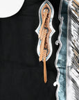 Hilason Handmade Genuine Leather Chaps Adult Handtooled Rodeo Bull Riding