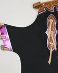 Hilason Handmade Genuine Leather Chaps Adult Handtooled Rodeo Bull Riding