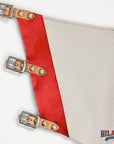 Hilason Pro Rodeo Bull Riding Chaps Us Flag White Genuine Leather
