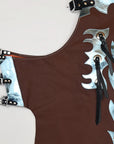 Western Youth Child Rodeo Bronc Bull Riding Show Genuine Leather Chaps