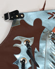 Western Youth Child Rodeo Bronc Bull Riding Show Genuine Leather Chaps