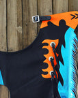 Western Youth Child Rodeo Bronc Bull Riding Show Genuine Leather Chaps
