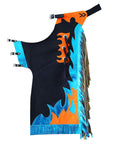 Western Youth Child Rodeo Bronc Bull Riding Show Genuine Leather Chaps