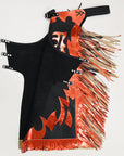 Western Youth Child Rodeo Bronc Bull Riding Show Genuine Leather Chaps