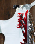 Western Youth Child Rodeo Bronc Bull Riding Show Genuine Leather Chaps