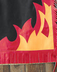 Western Youth Child Rodeo Bronc Bull Riding Show Genuine Leather Chaps