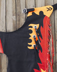 Western Youth Child Rodeo Bronc Bull Riding Show Genuine Leather Chaps