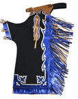 Hilason Handmade Genuine Leather Chaps Adult Handtooled Rodeo Bull Riding