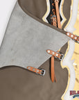 Hilason Handmade Genuine Leather Chaps Adult Handtooled Rodeo Bull Riding