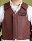 Equestrian Horse Riding Vest Safety Protective Hilason Leather