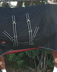 Hilason 600D Winter Waterproof Horse Turnout Blanket Belly Wrap Black