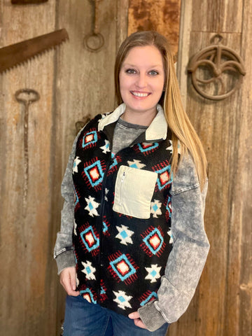 Kallie Mae’s Western Aztec Vest