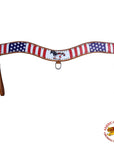Hilason Western Horse Tripping Breast Collar Us Flag American Leather