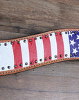 Hilason Western Horse Tripping Breast Collar Us Flag American Leather
