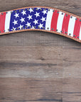 Hilason Western Horse Tripping Breast Collar Us Flag American Leather