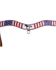 Hilason Western Horse Tripping Breast Collar Us Flag American Leather