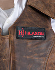 HILASON Equestrian Bull Riding Rodeo Safety Vest Protective Leather