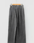 Mineral Wash High Waist Raw Hem Pants