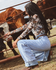 WILD HORSES MESH LAYERING TOP
