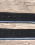 44" G Bar D 1.5" Black Leather Strap Mens Cowboy Belt W/ Silver Concho