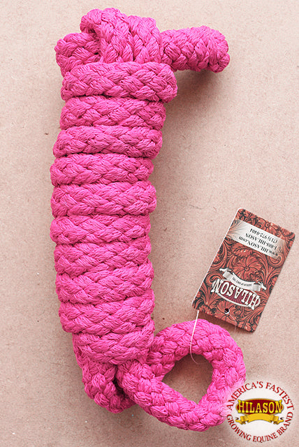 Hilason Horse Riding Poly Lead Rope Brown Tan  1/4&quot; X 8 Ft.