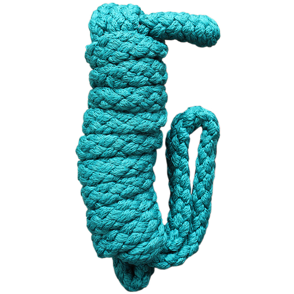 Hilason Horse Riding Poly Lead Rope 1/4&quot; X 9 Ft. Red Turquoise