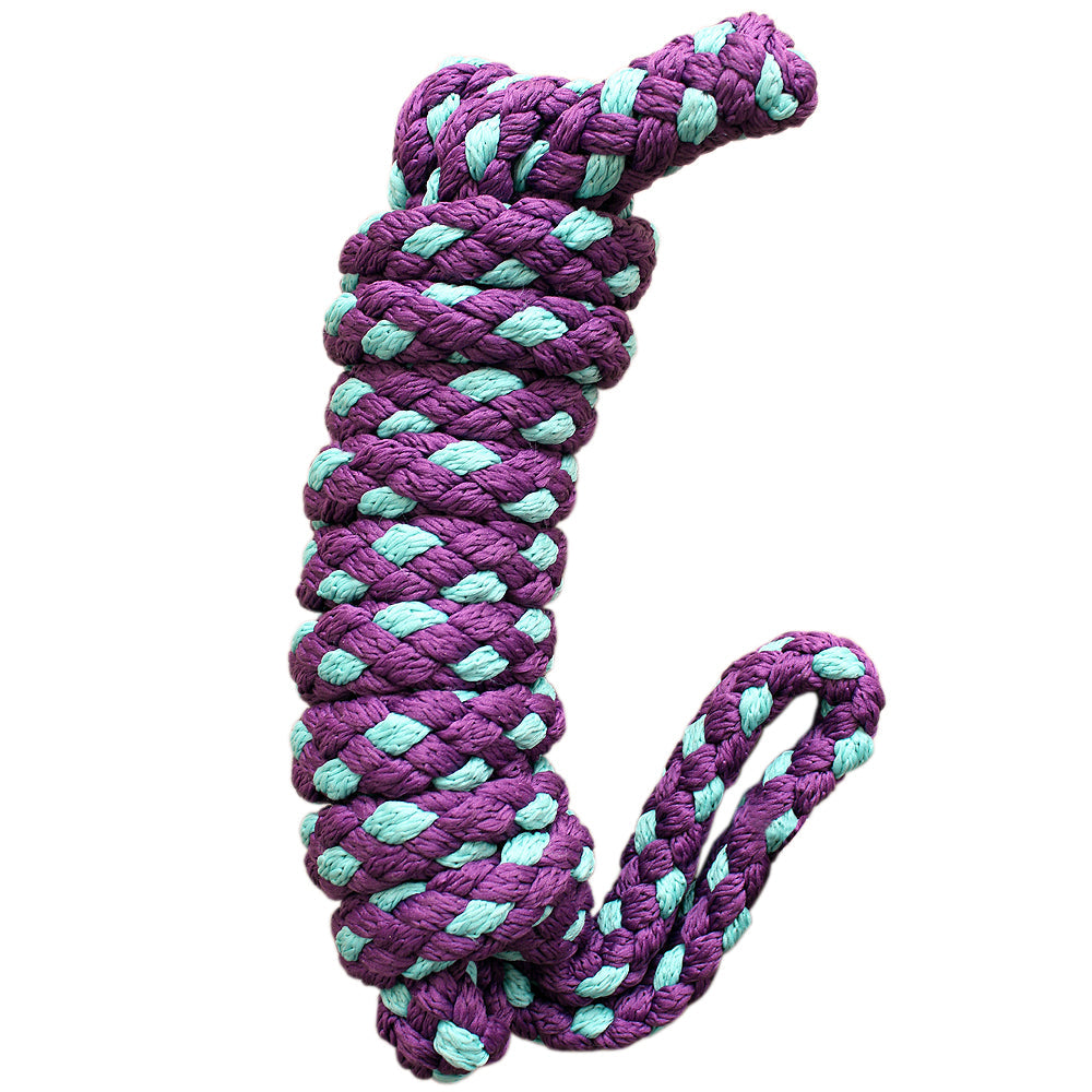 Hilason Horse Riding Poly Lead Rope 1/4&quot; X 9 Ft. Red Turquoise