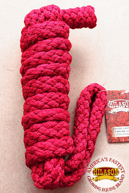 Hilason Horse Riding Poly Lead Rope 1/4&quot; X 9 Ft. Red Turquoise