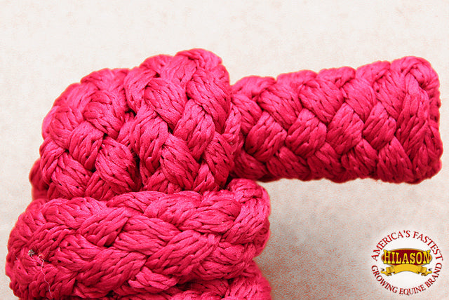 Hilason Horse Riding Poly Lead Rope 1/4&quot; X 9 Ft. Red Turquoise