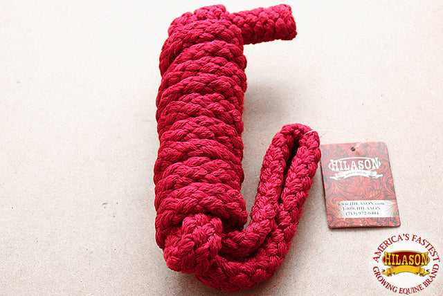 Hilason Horse Riding Poly Lead Rope 1/4&quot; X 9 Ft. Red Turquoise
