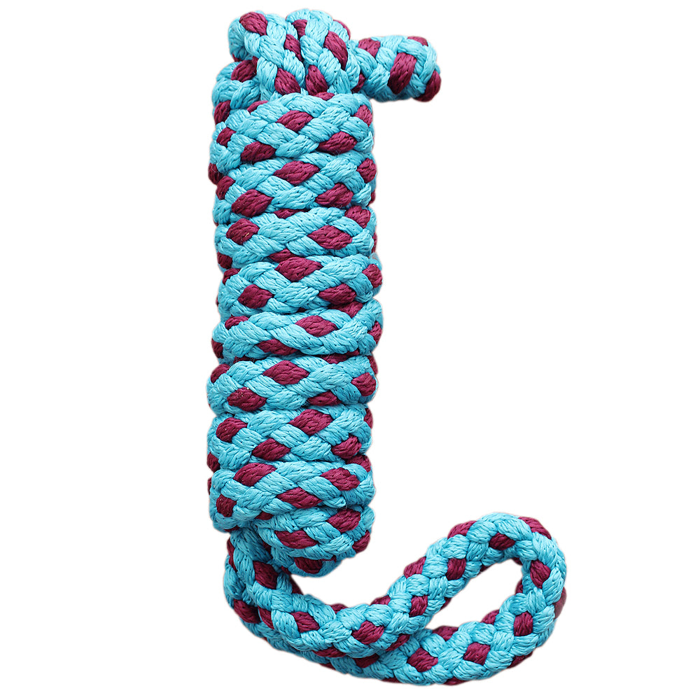 Hilason Horse Riding Poly Lead Rope 1/4&quot; X 9 Ft. Red Turquoise