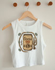 Old School Beer Cropped Tank