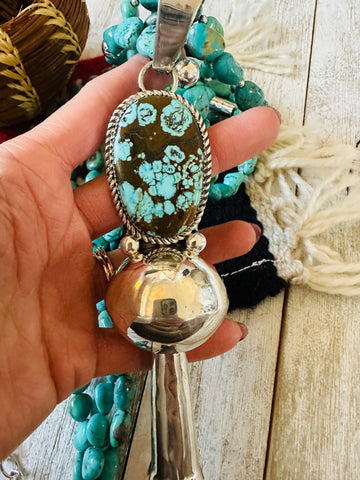 Vintage Navajo Turquoise & Silver Necklace | Old Pawn Blossom Jewelry