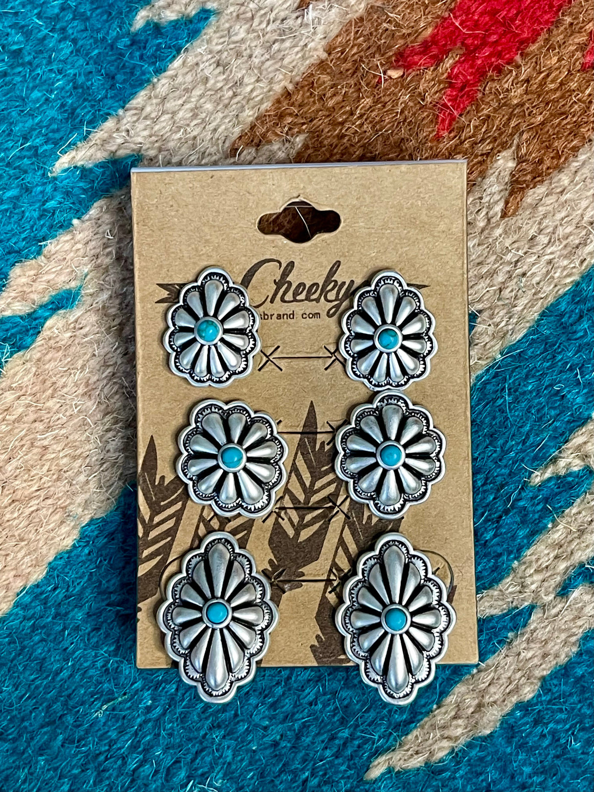 Concho Stud Earrings