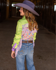 *YOUTH* DAISY DAYS PERFORMANCE RODEO SHIRT
